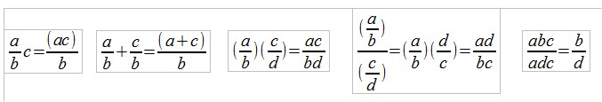 Les fractions, cours de maths.